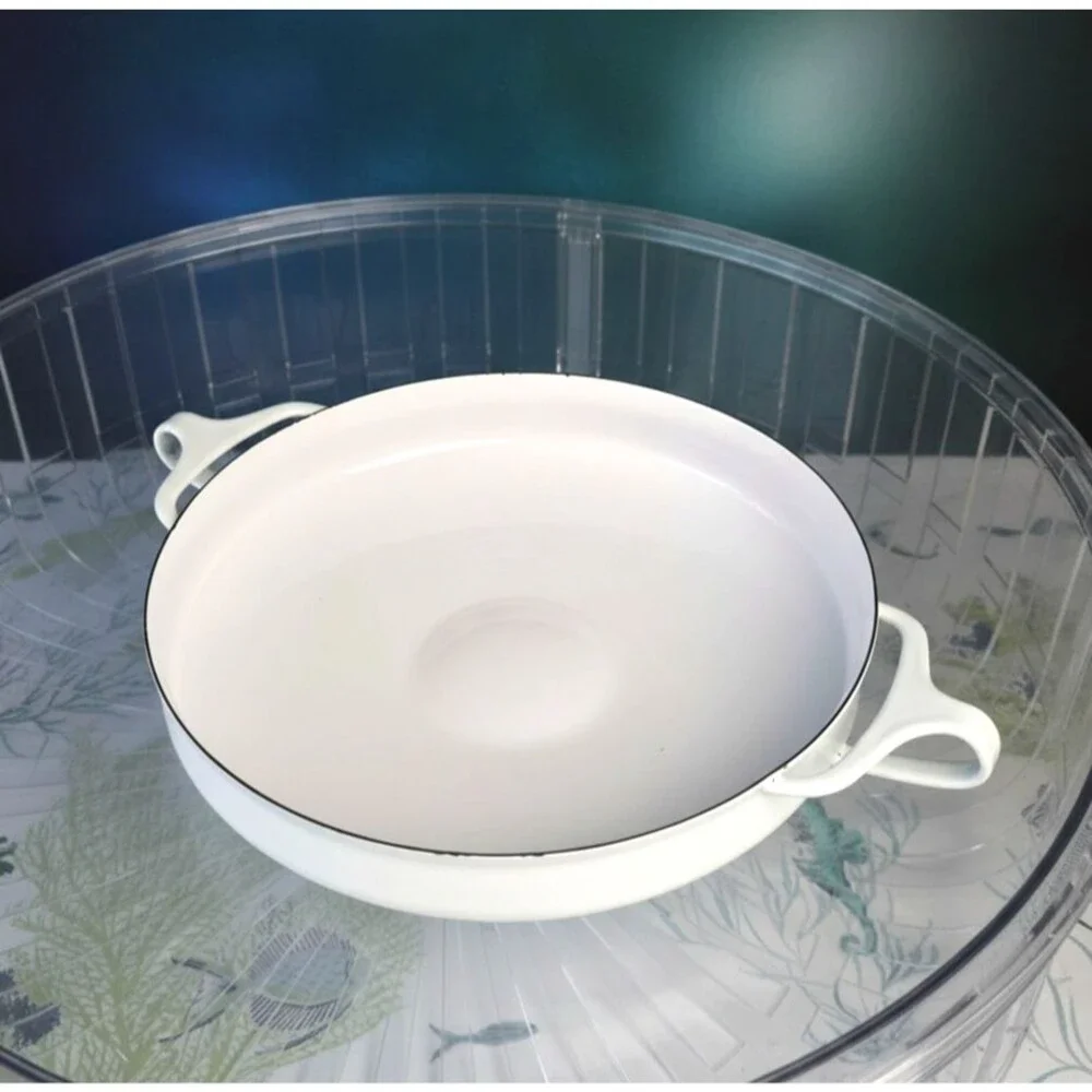 Dansk Paella Pan 10” White Kobenstyle Designs France Cookware